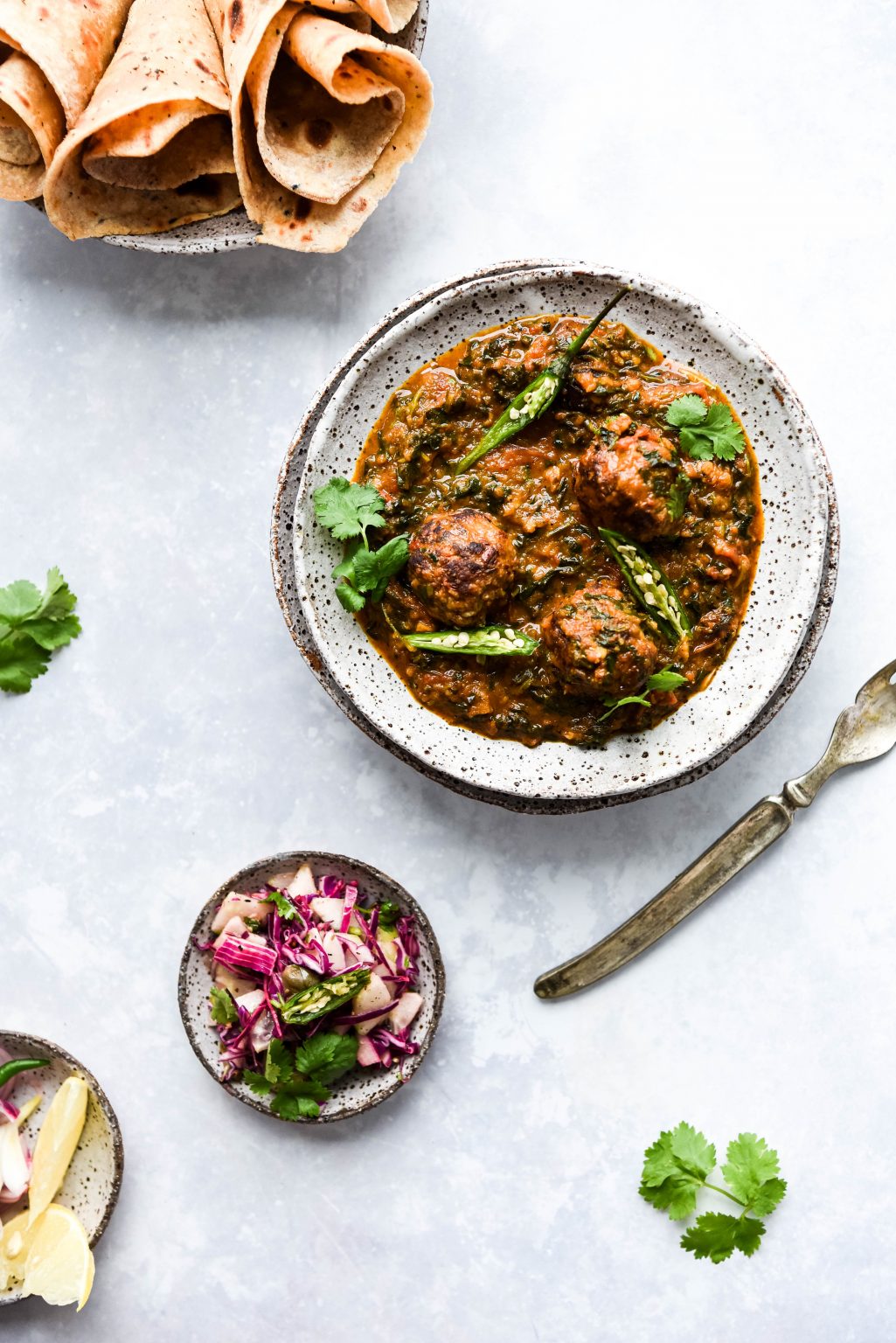Shish Kofta Saag- a recipe from leftovers by Culinary Nirvana